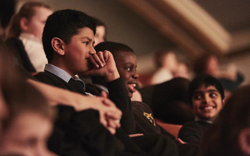 School children at Orchestra Unwrapped