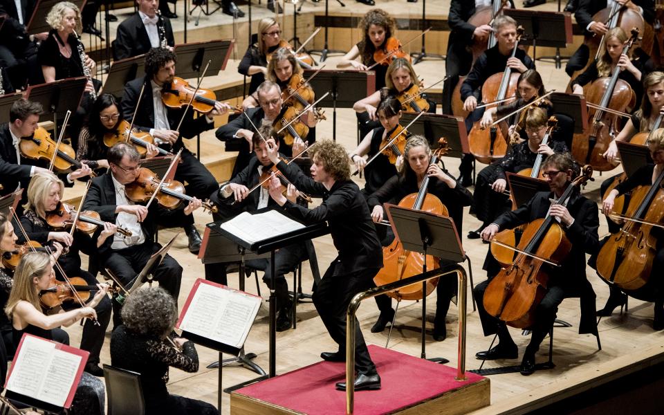 Santtu-Matias Rouvali conducting the Philharmonia