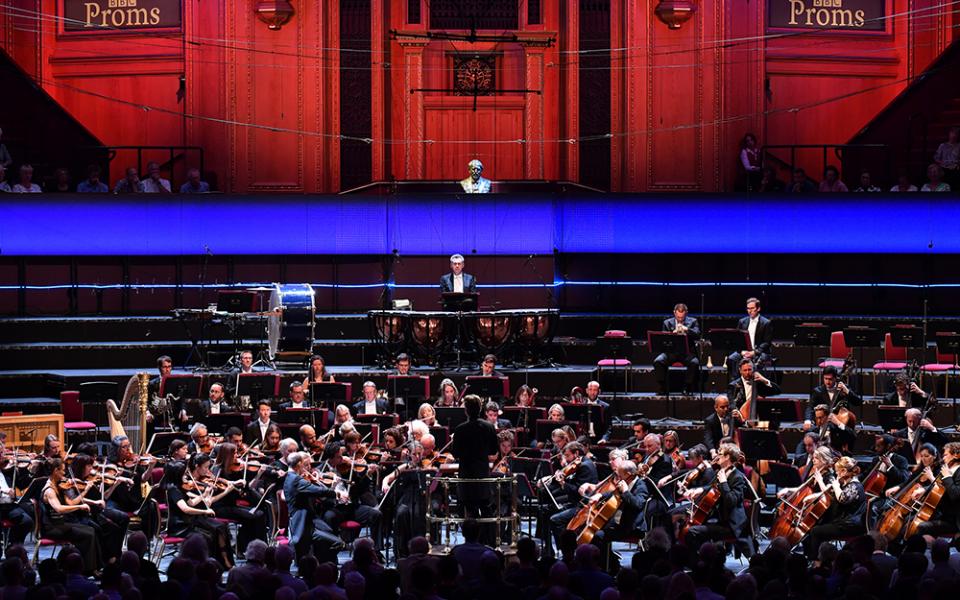 The Philharmonia performing at the BBC Proms