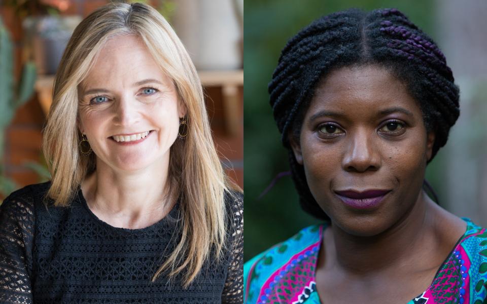 Trustee announcement header image Headshots of Charlotte Hogg and Johanne Hudson-Lette placed next to each other