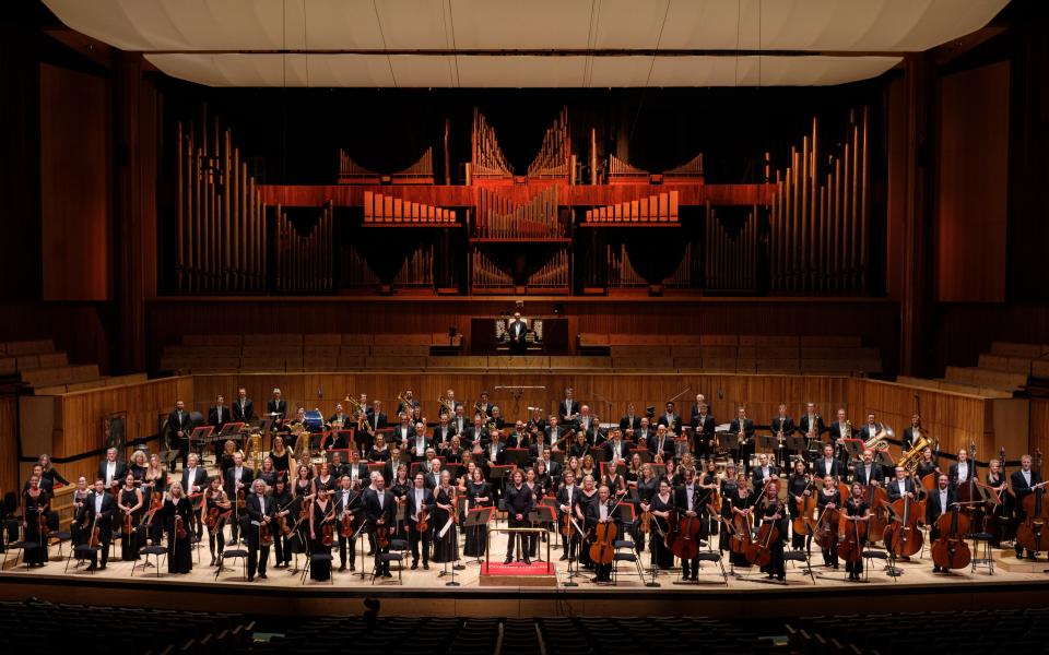 Full orchestra in RFH