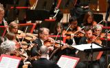 String section performing in concert