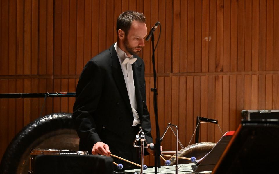 Tom Edwards playing Vibraphone in concert