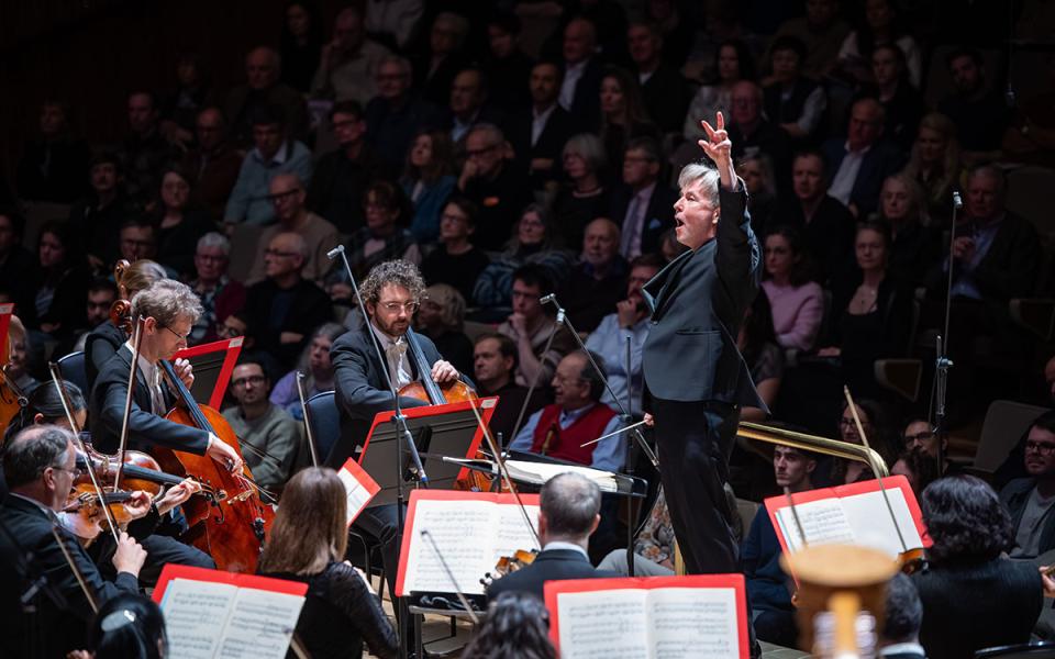 Esa-Pekka Salonen conducting the Philharmonia at Royal Festival Hall